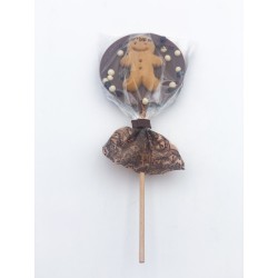 Sucette ronde au chocolat...