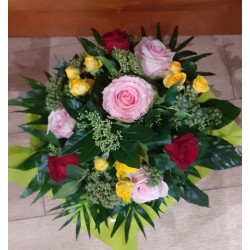 Bouquet rond de roses...